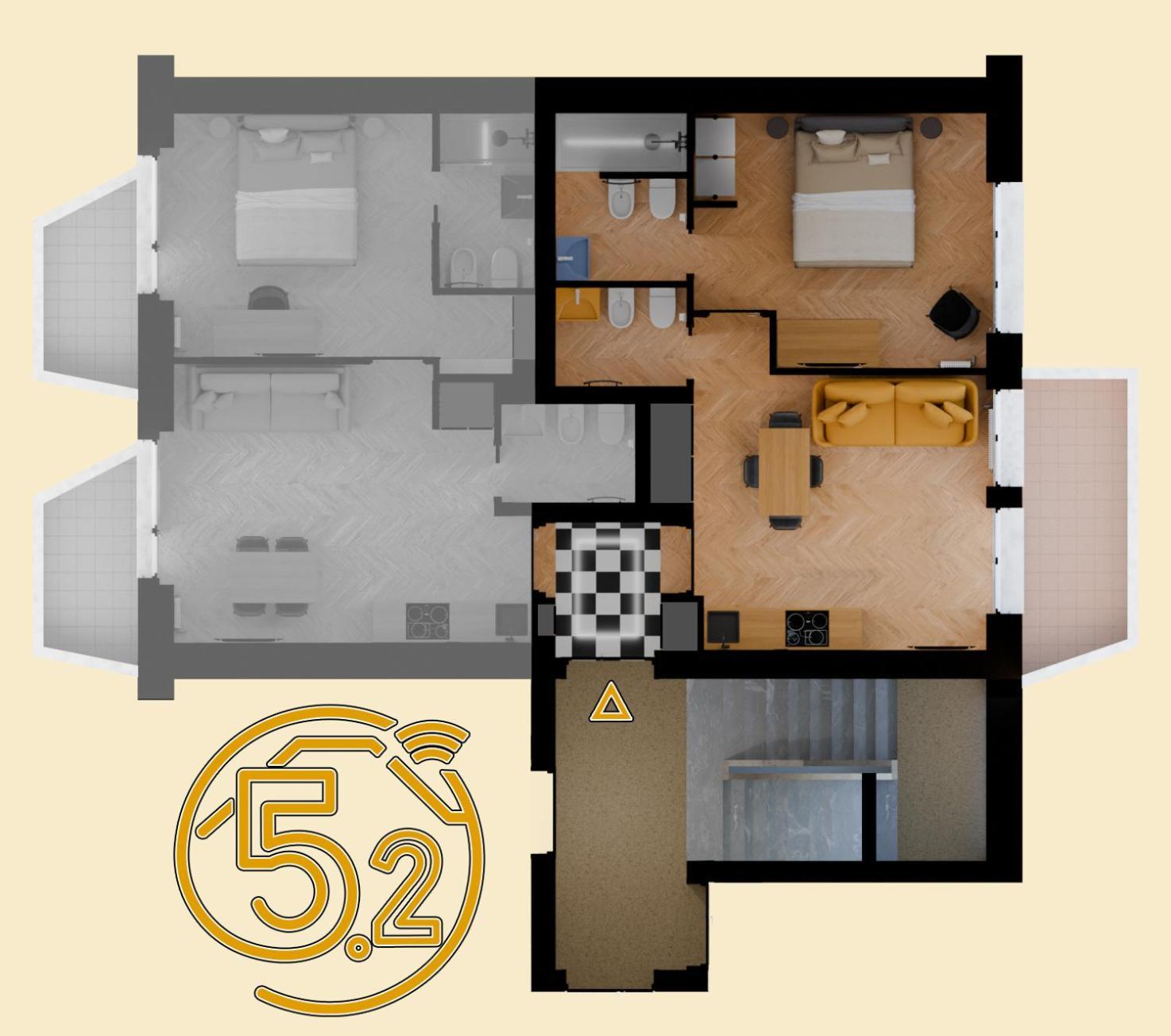 Cinquepuntozero Apartment *